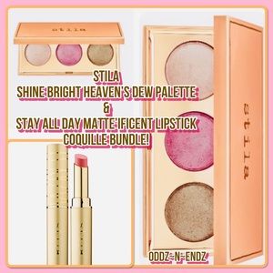 FINAL!/Stila Shine Bright Heaven’s Dew Palette & Coquille Matte’ificent Lipstick